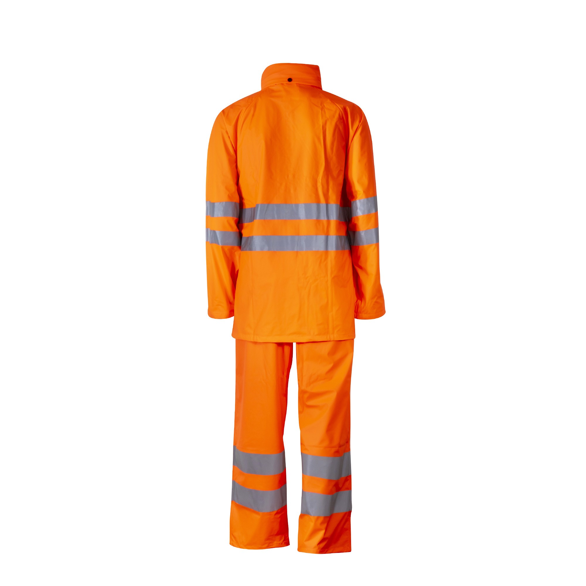 Hi Visbility PU Rainsuit with local reflective stripes